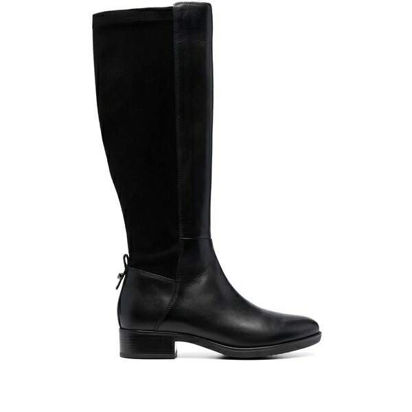 ジェオックス レディース ブーツ シューズ Calf-high leather boots Black
