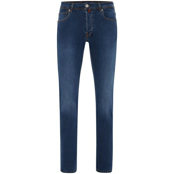 ビリオネア メンズ デニムパンツ ボトムス Logo-embroidered straight-cut jeans Blue|asty