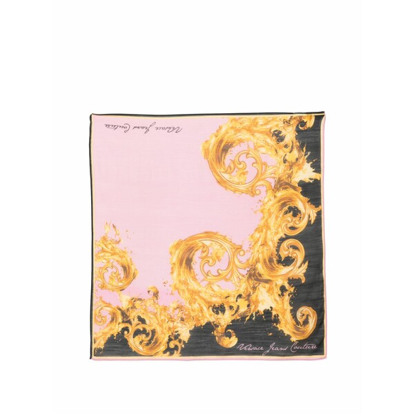 ベルサーチ レディース マフラー・ストール・スカーフ アクセサリー Printed scarf Pink|asty