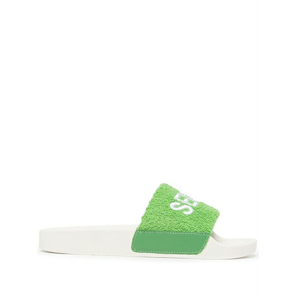 センソー レディース サンダル シューズ Elly logo-embroidered slides Green