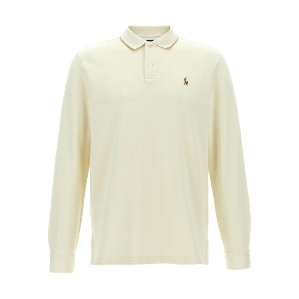 ラルフローレン メンズ スポーツシャツ トップス Cotton polo shirt Neutrals メンズファッション-ポロシャツ