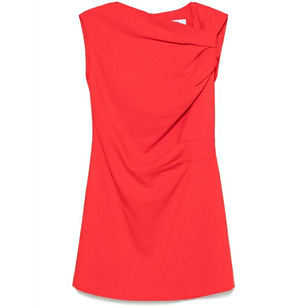 エムエスジイエム レディース ワンピース トップス Twist-detail mini dress Red｜asty