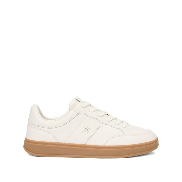 トミー ヒルフィガー レディース スニーカー シューズ Logo-deital low-up sneakers Neutrals