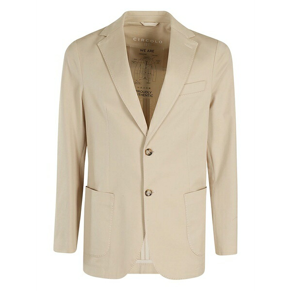 チルコロ1901 メンズ ジャケット&ブルゾン アウター Cotton blazer Neutrals|asty