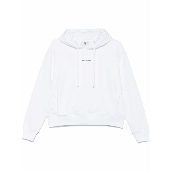 ロシニョール レディース パーカー・スウェットシャツ アウター Logo-print hoodie White
