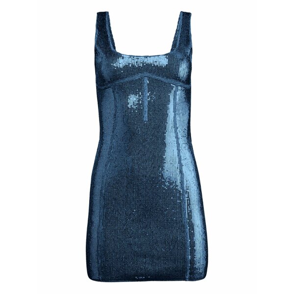 フレーデュマール レディース ワンピース トップス Sequin mini dress Blue｜asty