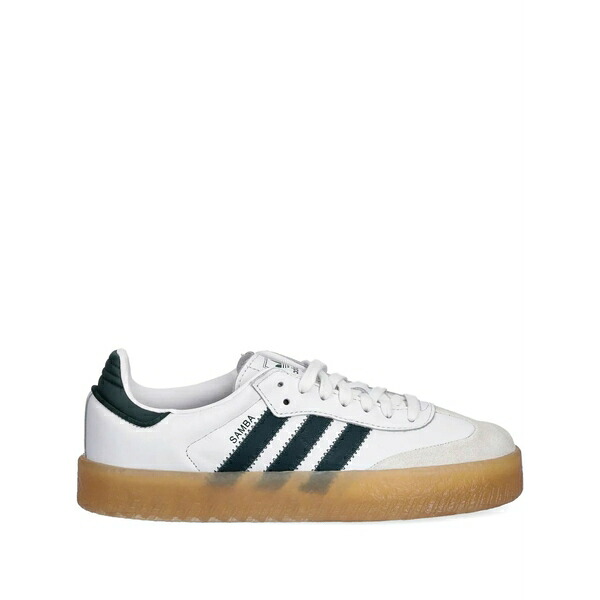 アディダス レディース スニーカー シューズ Sambae three-stripe low-top sneakers White