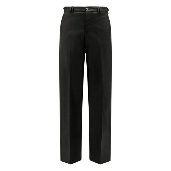 PTトリノ メンズ カジュアルパンツ ボトムス Buttoned straight-leg trousers Black｜asty 54,480円