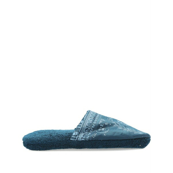 ヴェルサーチ メンズ サンダル シューズ Baroque-print slippers Blue