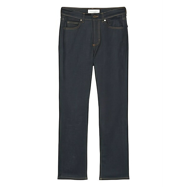 マルコポーロ レディース ジーンズズボン下 ボトムス Contrast-stitching jeans Black