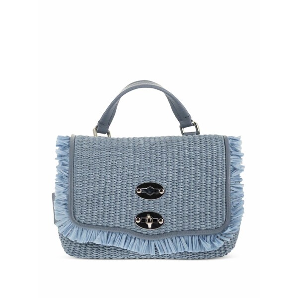 ザネラート レディース ショルダーバッグ 御徒面子 Baby postina vimini tote bag Blue