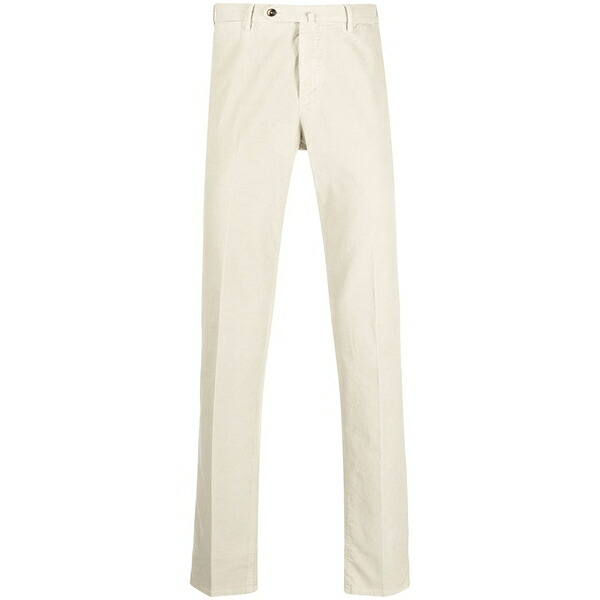 PTトリノ メンズ カジュアルパンツ ボトムス Straight-leg chino trousers Neutrals｜asty