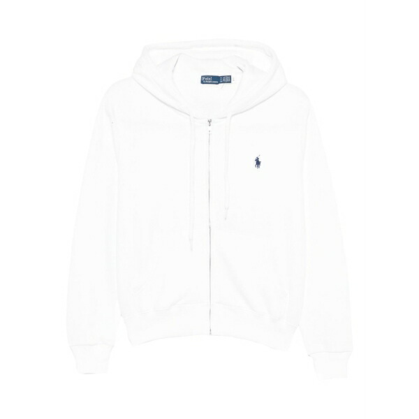 ラルフローレン レディース パーカー・スウェットシャツ アウター Zip-up hoodie  White