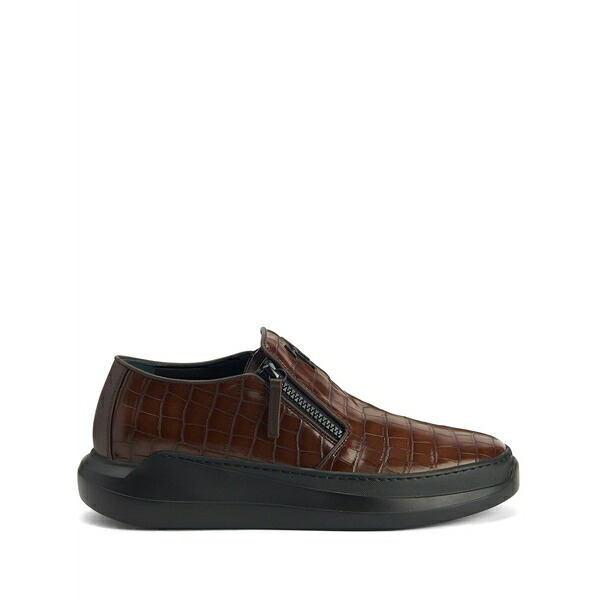 ジュゼッペザノッティ メンズ スニーカー シューズ Conley zip chunky sneakers Brown