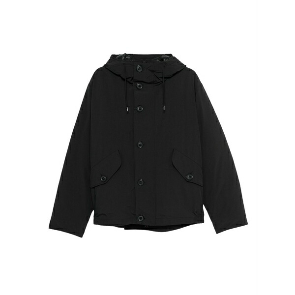 シーピーカンパニー メンズ ジャケット＆ブルゾン アウター Hooded buttoned jacket Black｜asty 101,400円