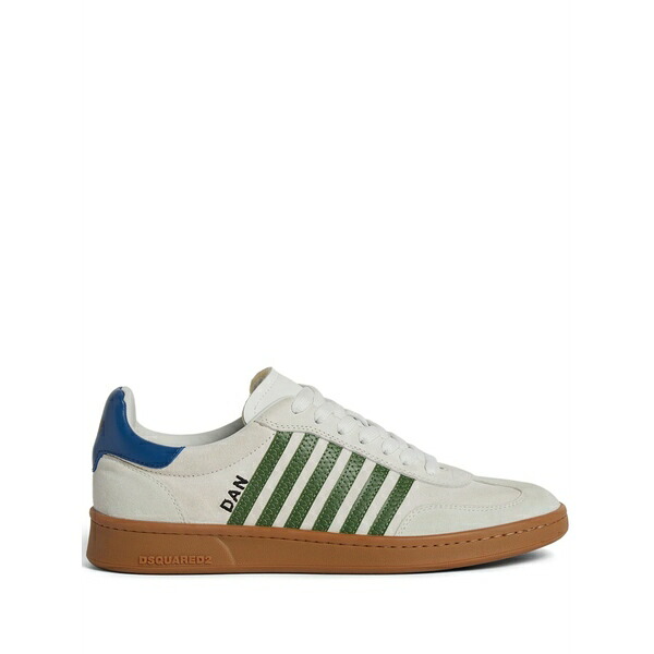 ディースクエアード メンズ スニーカー シューズ Boxer suede sneakers White|asty