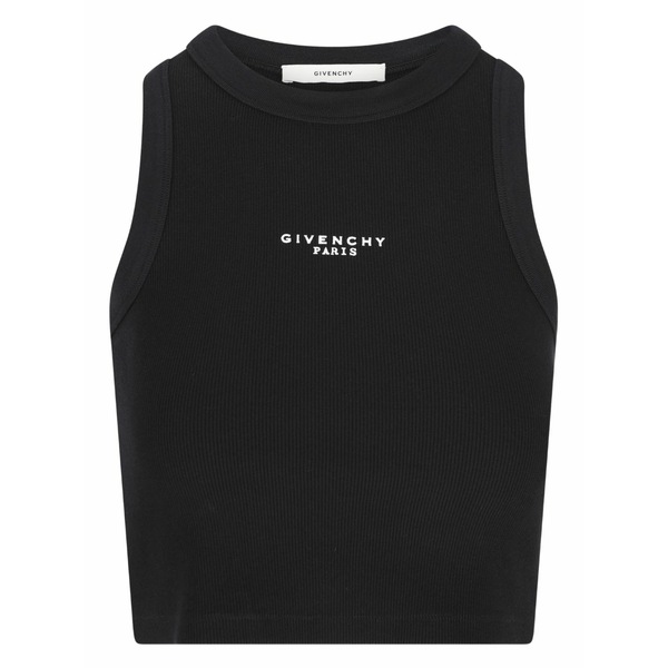 ジバンシー レディース カットソー トップス Ribbed tank top Black｜asty