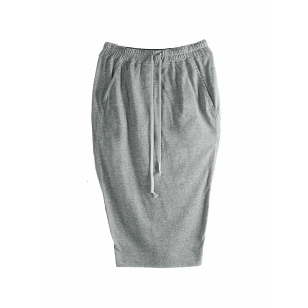 リックオウエンス レディース スカート ボトムス Drawstring-fastening midi skirt Grey|asty