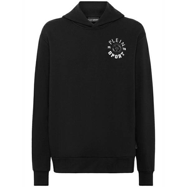 飾り気の無い運動競技 メンズ パーカー・スウェットシャツ アウター Logo-print cotton-blend hoodie Black メンズファッション-トップス