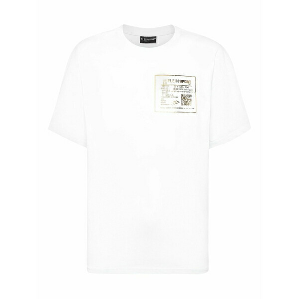 プレインスポーツ メンズ Tシャツ トップス Gold-logo cotton t-shirt White 25,350円