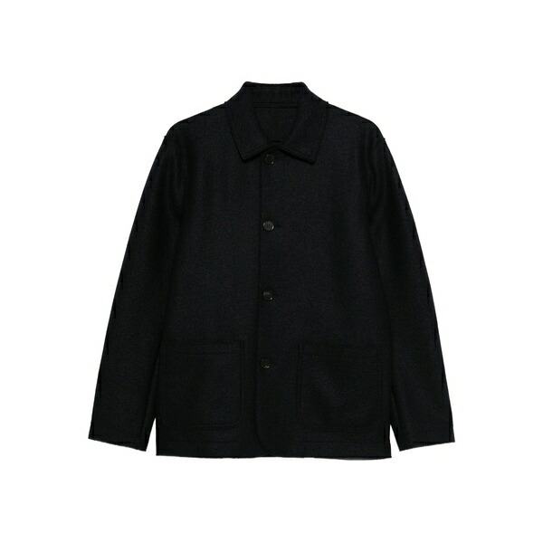 ハリスワーフロンドン メンズ コート アウター Collared coat Blue｜asty