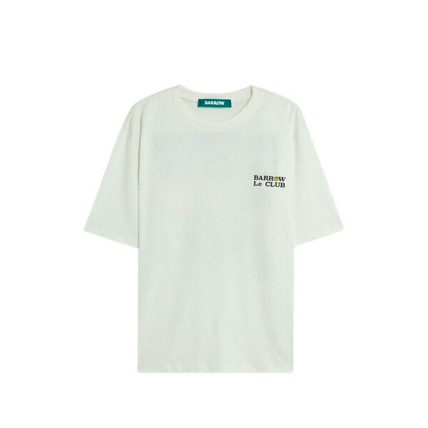 バロウ メンズ Tシャツ トップス Round-neck printed t-shirt White