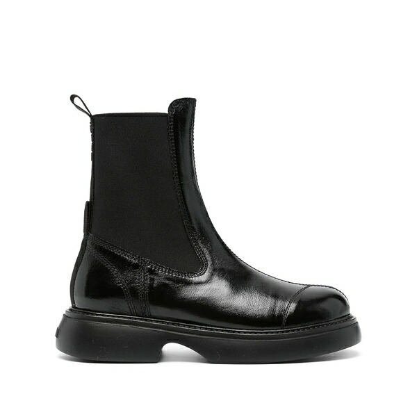 ガニー レディース ブーツ シューズ 30mm chealsea boots Black｜asty