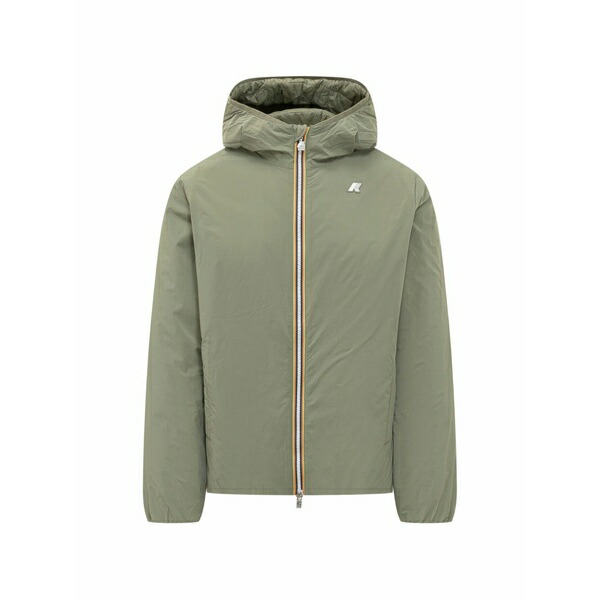 ケイ通い路 メンズ 上衣＆上衣 アウター Plain warm hooded jacket Green