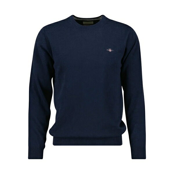 ガント メンズ パーカー・スウェットシャツ アウター Crew-neck wool sweatshirt Blue|asty