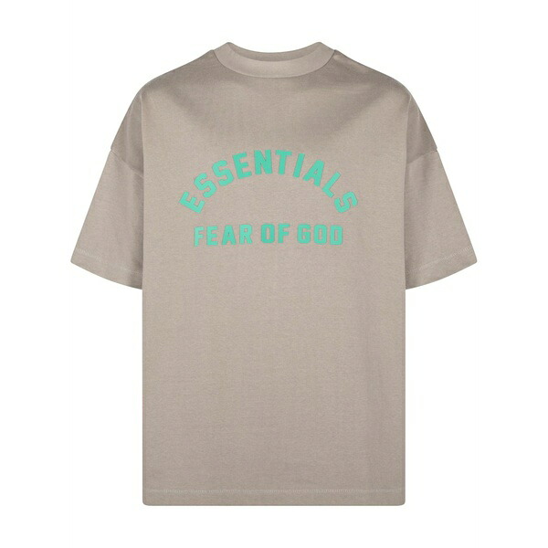 エフオージーエッセンシャルズ メンズ プルオーバー トップス Logo-print t-shirt Grey