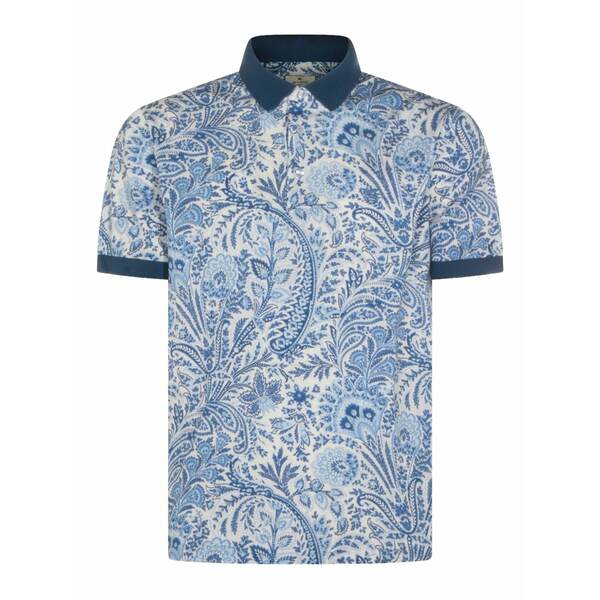 エトロ メンズ ポロシャツ トップス Paisley-print polo shirt White｜asty