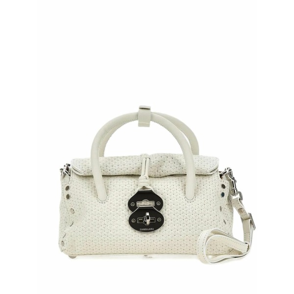 ザネラート レディース トートバッグ バッグ Leather tote bag White