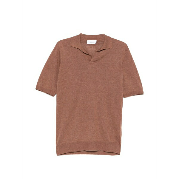 ラルディーニ メンズ ポロシャツ トップス Short-sleeve polo shirt Brown｜asty