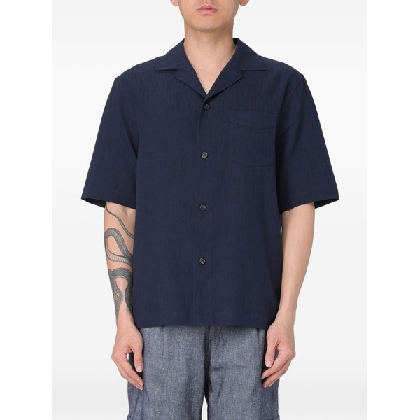 パウロペコラ メンズ シャツ トップス Pocket-button shirt Blue