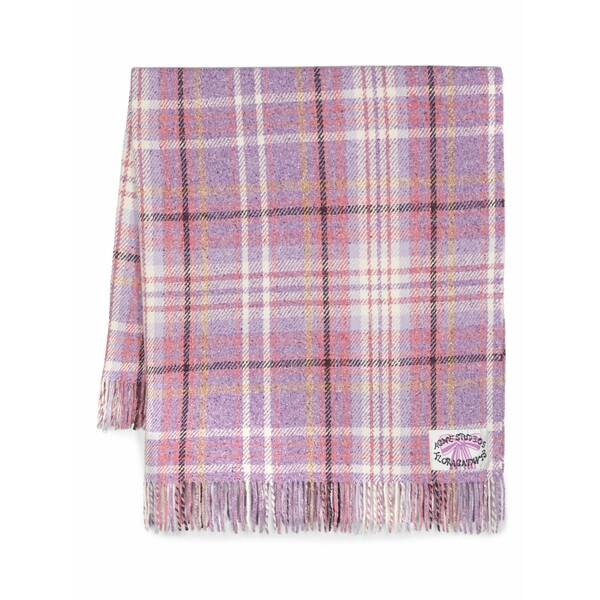 アクネ ストゥディオズ メンズ えり巻き・袈裟・えり巻き 付属物 Plaid knitted scarf Purple