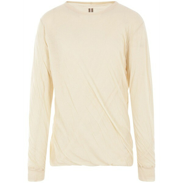 リックオウエンス メンズ ティーシャツ トップス Jumbo double t-shirt Neutrals トップス-Tシャツ・カットソー-メンズファッション