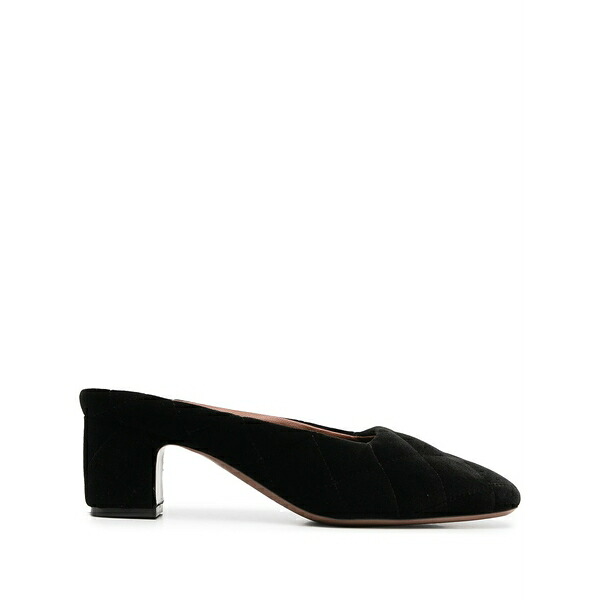 ロートルショーズ レディース サンダル シューズ Square-toe mules Black|asty