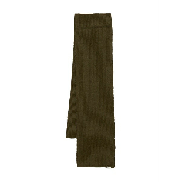 アナケット メンズ マフラー・ストール・スカーフ アクセサリー Ribbed scarf Green｜asty