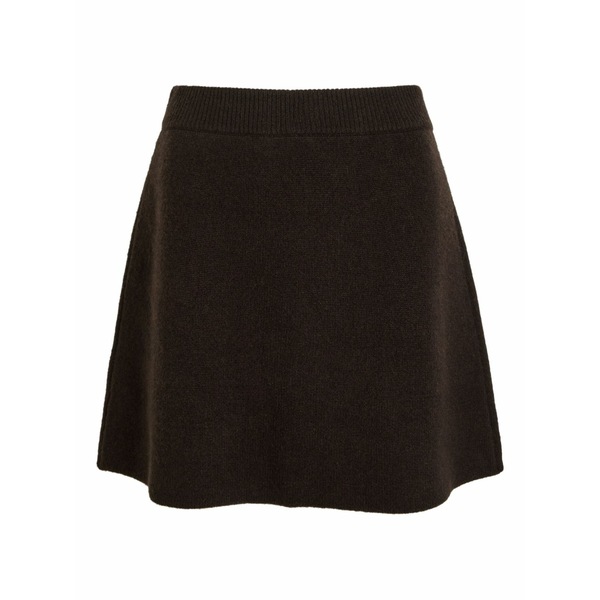 リサ・ヤン レディース スカート ボトムス Clare cashmere mini skirt Brown|asty