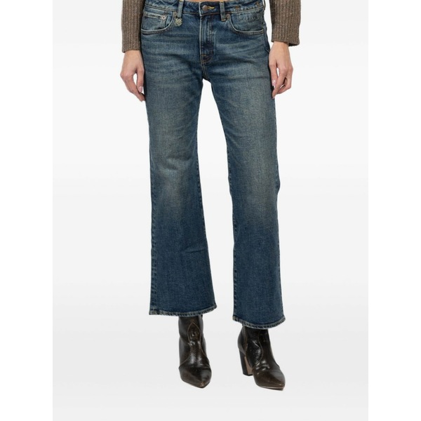 アールサーティーン レディース デニムパンツ ボトムス Faded cotton jeans Blue｜asty