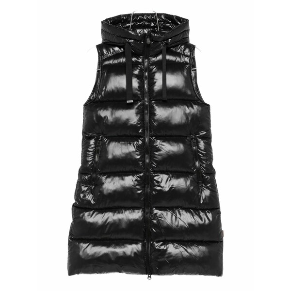 セーブザダック レディース ジャケット＆ブルゾン アウター Hooded zip-up jacket Black｜asty