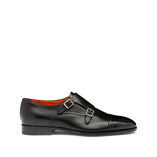 サントーニ メンズ ドレスシューズ シューズ Leather monk shoes Black｜asty