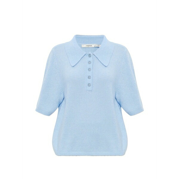 ゲタス レディース スポーツシャツ トップス Collared polo top Blue
