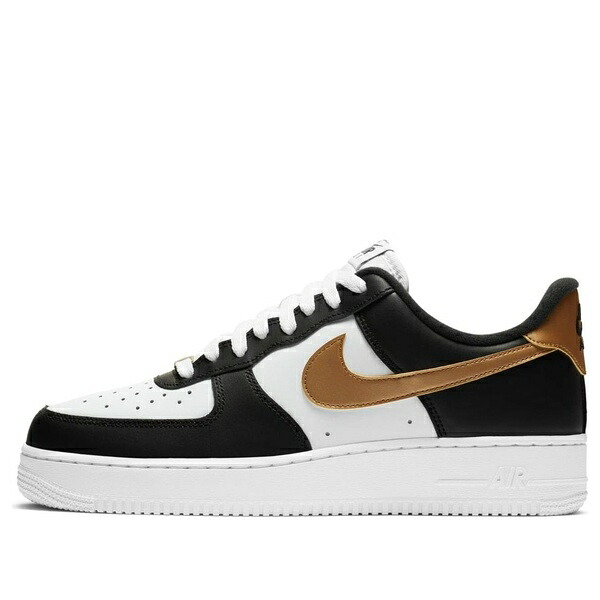 Nike ナイキ メンズ スニーカー Black/White/Metallic Gold 【Nike Air Force 1 07 Black Gold CZ9189-001】  サイズ US_8(26.0cm)