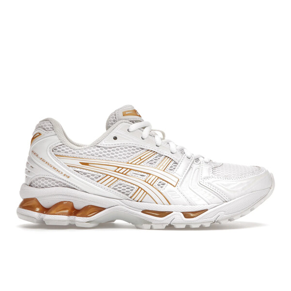 ASICS アシックス レディース スニーカー  【ASICS Gel-Kayano 14 White Gold (Women\u0027s)】  大いさ US_6(23.0糎) White/Gold 靴-スニーカー