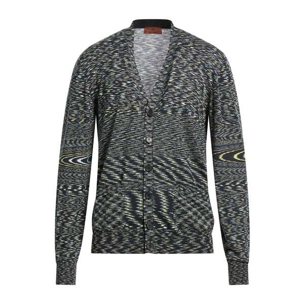【貨物輸送無料】 ミッソーニ メンズ ジレー アウター Cardigans Blue
