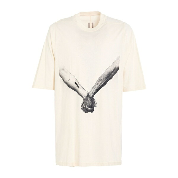 【貨物輸送無料】 リックオウエンス メンズ ティーシャツ トップス T-shirts Beige トップス-Tシャツ・カットソー-メンズファッション