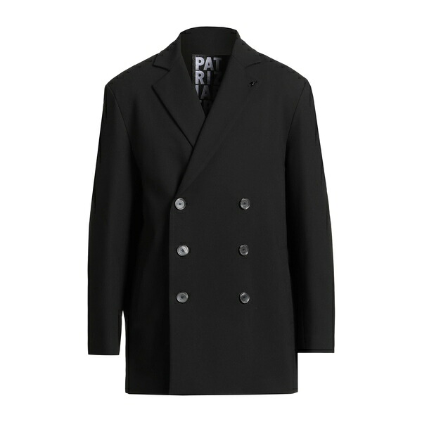 【貨物輸送無料】 パトリツィア ペペ メンズ 上衣＆上衣 アウター Coats Black