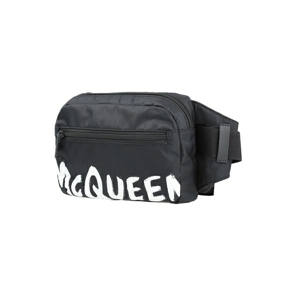 【貨物輸送無料】 マックイーン メンズ 商行為系 御徒面子 Belt bags Black