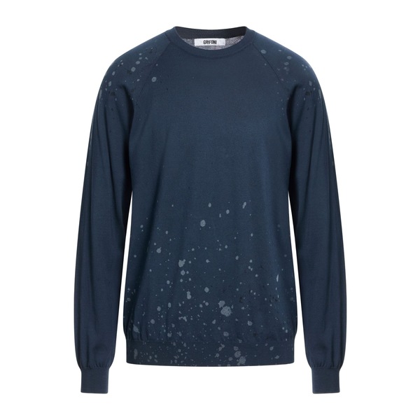 【貨物輸送無料】 グリフォーニ メンズ 編み物\u0026プルオーバー アウター Sweaters Blue